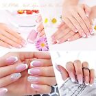 Short French Nail Tips - 120pcs Acrylic Short Nail Tips White French Fake Nail