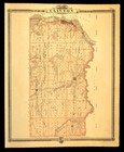 Ca 1875 Clinton County Map Iowa Dewitt Camanche Original Atlas Antique