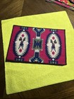 Antique Tobacco Felt  Navajo Native American Design Cigarette Rugs 8 5x6         