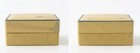 Vtg 1940s Cara Nome Face Powder Box Langlois Rachelle Olive Art Deco Vanity Prop