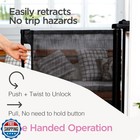 Perma Child Safety Retractable Baby Gate  71  Wide X 33  Tall  Mesh For Stair