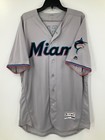Bryson Brigman  15 Miami Marlins Majestic Game Used Jersey Size  48