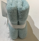 Set Of 2 New Hotel 100  Cotton Absorbent Soft Hand Towels Blue