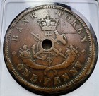 1852 Bank Of Upper Canada One Penny - Actual Token Shown - Free Shipping Inv224