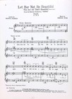 Let Her Not Be Beautiful Sheet Music Zenda 1963 Musical Flop Vernon Duke Charnin