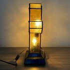 Stained Glass Poinsettia Cross Night Light Lamp Religious Christmas Vintage  14   