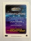 2017 Women Of Star Trek 50th Anniversary Laura Banks Autograph Card 