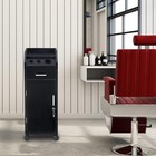 Beauty Salon Trolley Storage Cart Hair Dryer Holder Stylist Equipment W  Drawers