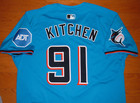 Miami Marlins Austin Kitchen 2024 Game Used Worn Alternate Jersey  mariners 