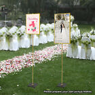 Adjustable Floor Sign Stand Heavy Duty Pedestal Holder Gold Wedding Reception