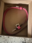 Nwt Coach New York Signature Dog Collar Brown gold red Size Large 17   -21   