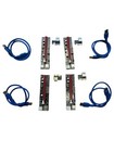 Pci-e 1x To 16x Powered Usb3 0 Gpu Riser Extender Adapter Card Board Cable