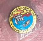 Bullhead City  Arizona Incorporated August 28  1984 Travel Souvenir Lapel Pin