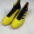 Adidas Mens Size 81 2 Predator 18 Fg Soccer Boots Cleats Volt Black Db2037