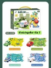 Raesoul 4 Sets 4in1 Puzzle Racer Car Track Set Kids