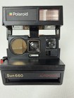 Vintage Polaroid Sun 660 Autofocus Instant Camera  Black Polaroid Sun 660 Model