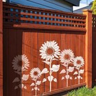 Garden Fence Large Flower Stencils - Reusable Floral Stencil Diy Decoration A 