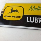 Vintage John Deere Porcelain Sign - Farm Tractor Gas Pump Multi Luber Sign