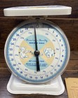Vintage Baby Scale American Family Nursery 30 Lb Stork Elephant Decor