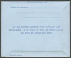  aop  Bahrain Qeii 1957 40np Aerogramme Unused  Hg  fg7
