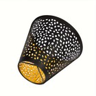 Alucset 2p 3  6  5  Chandelier Lamp Shades Etched Raindrop Metal Clip-on Mini Lamp