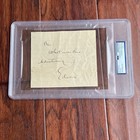 Thomas Edison   Psa dna   Autograph Handwritten Advertising Note Signed