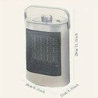 Electric Fan Heater White Portable Thermostat Room Floor Table Desk