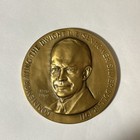 1971 Commemorating The Dwight Eisenhower Silver Dollar 2 5 Inch Bronze Medallion