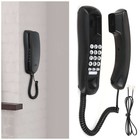 Landline Phone Corded Phone For Home Office Desk Wall Mount Black Telephone