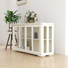 Kitchen Storage Cabinet Freestanding Cupboard Storage Organizer With Glass Door