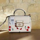Coach Morgan Top Handle Cherry Leather Satchel Bag wallet Option Nwt Authentic