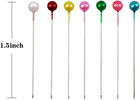 1500 Pcs Sewing Pins 38 Mm Pearl Head Pins For Dressmaking Jewelry Components Fl