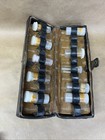 Antique Doctor s Rx Medical Kit Apothecary Leather Travel Case W empty Vials