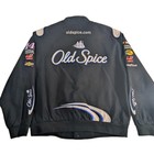 Vtg Jh Design Tony Stewart  14 Old Spice Nascar Jacket Black Men   s 2xl Xxl Coat 
