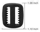 10 - 1 Inch Sliplock   Plastic Triglide Slides With Teeth