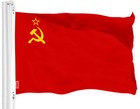 New G128 Ussr Flag And American Flag Set 3x5 Ft Printed 150d Polyester