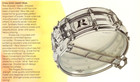 Rogers - Dynasonic Snare Drum - Vtg 80s Big R - 10 Lug Brass 5x14   Frame   Wire