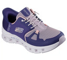 Skechers Shoes Women Comfort Slip Ins Wide Purple Glide Step Pro Stretch 150420