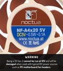 Noctua Nf-a4x20 5v Pwm Premium Quiet Fan  4-pin  5v Version 40x20mm  Brown New  