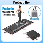 Foldable Walking Pad Treadmill Mat  Floor Protection Pad  Exercise Mats Black 