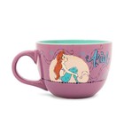 Disney The Little Mermaid Ariel Moonlight Ceramic Soup Mug   Holds 24 Ounces