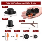 Snowman Craft Kit For 600 Pcs Winter Diy Crafts  Classroom Activities   Party   