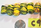      Rare      15 Vintage African Trade Beads Venetian Italian Millefiori Unique 