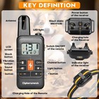 Led 3300 Ft Dog Training Collar Rechargeable Remote Shock Pet Waterproof Trainer