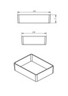 48pc 3x4  Drawer Organizer Bins Modular Storage Hardware Craft Toolbox System
