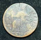 1787 Connecticut Colonial Copper Coin Bust Facing Left