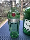 Tanqueray No 10 Gin Empty Fluted Green Glass Martini Bottles  3         010