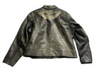 Harley Davidson Motorcycle Leather Jacket Vintage Distressed Faded Xl