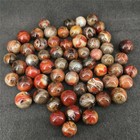 2pc Natural Silk Sardonyx Agate Sphere 30mm Quartz Crystal Ball Mineral Healing