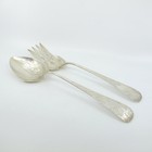 Theodore Starr Sterling Aesthetic Movement Oversized Salad Serving Fork Spoon